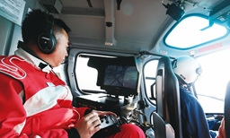 内蒙古超高压局2017年度直升机航检收官